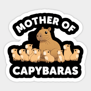 Capybara Mother of Rodents - For Wildlife Biologists and Enthusiasts Sticker